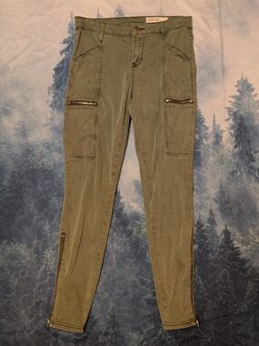 pistola Olive Green Skinny Jeans